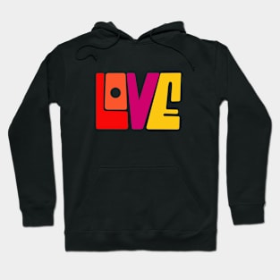 LOVE Funky Text Hoodie